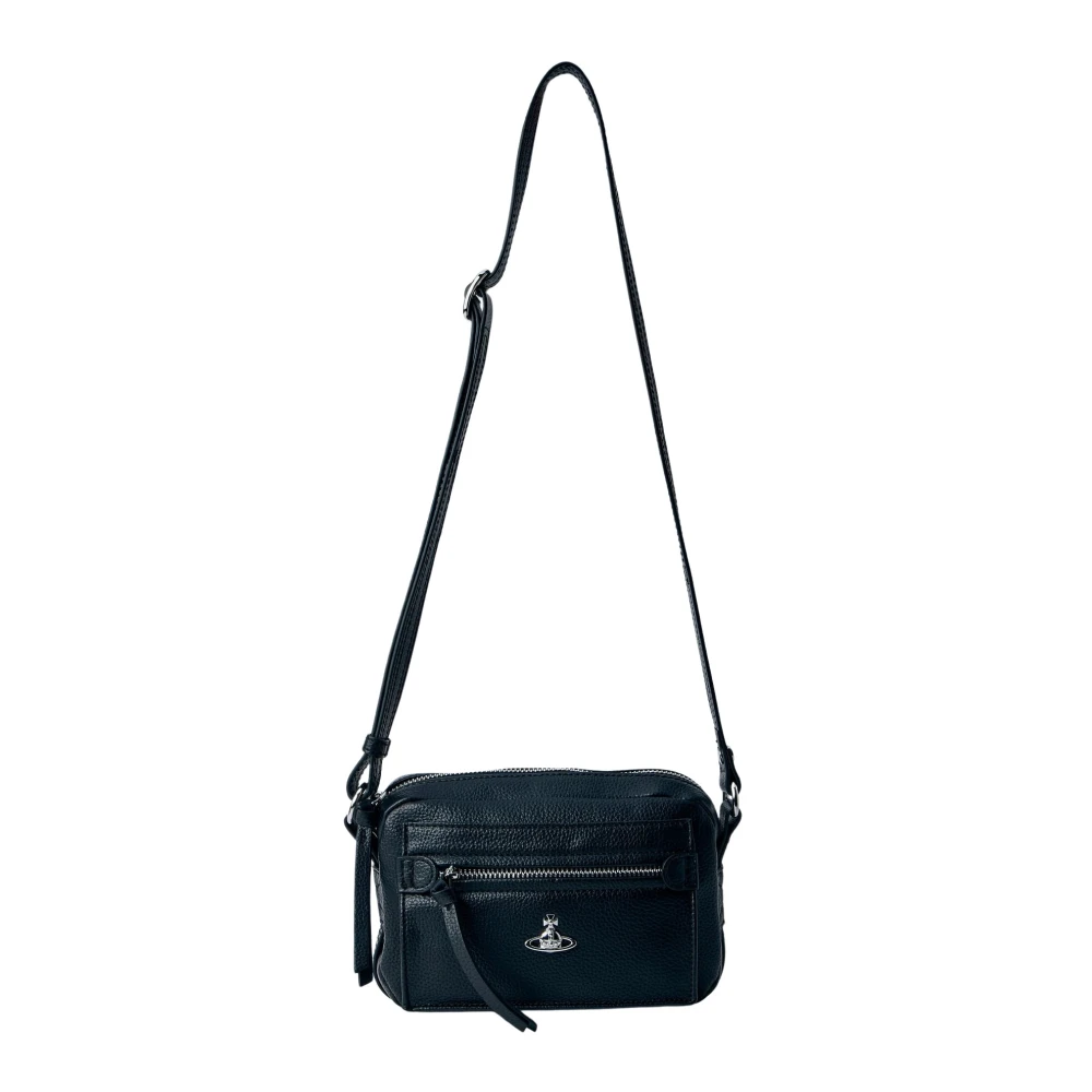 Vivienne Westwood Men's Black Cross Body Bags, One Size, Hannah Crossbody
