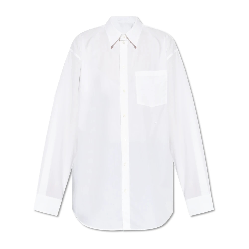 Helmut Lang Overhemd met een zak White Dames
