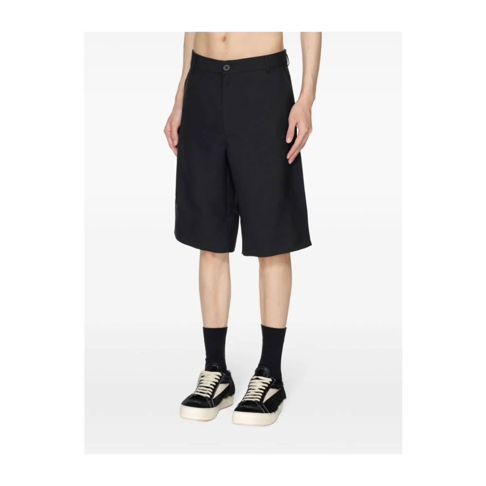 Gr10K Zwarte Wollen Shorts op Black Heren