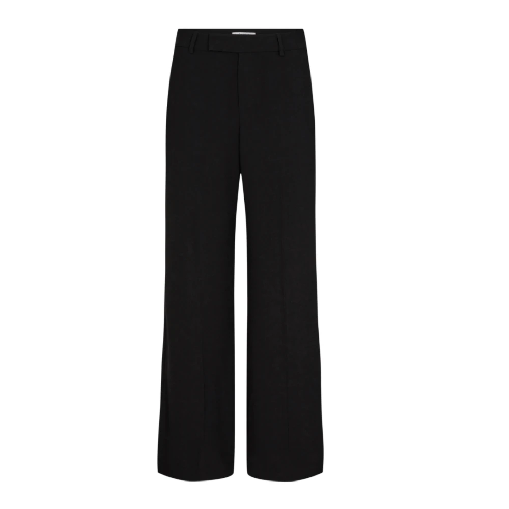 Co'couture Black Wide Trousers, Female, S, High-Waisted Alexa Slit Pant Trousers