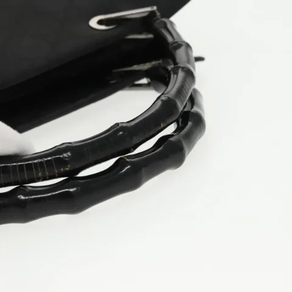 Gucci Vintage Pre-owned Canvas handbags Black Dames