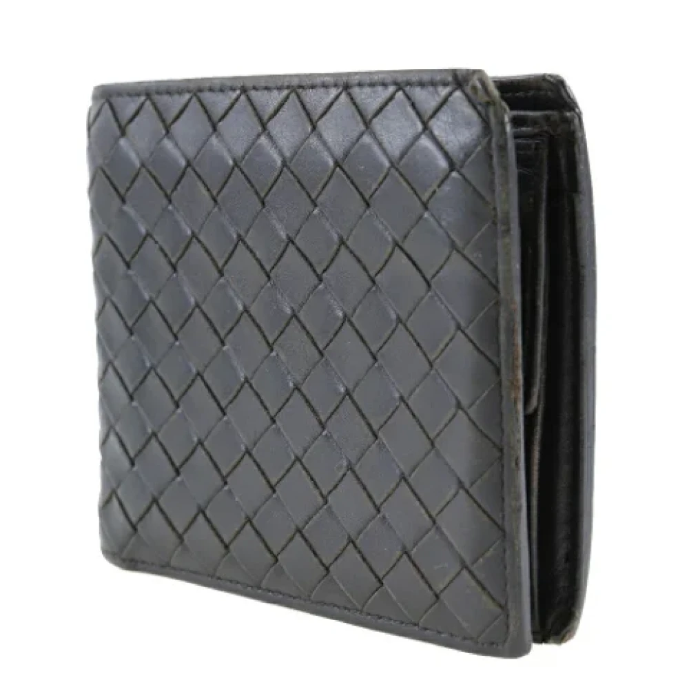 Bottega Veneta Vintage Pre-owned Leather wallets Black Heren