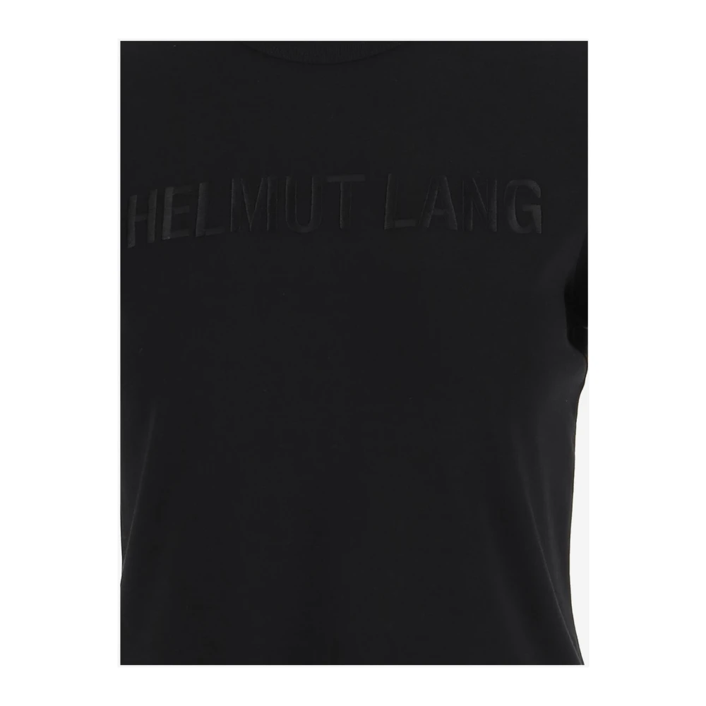 Helmut Lang Katoenen Crew Neck T-shirt Zwart Black Dames
