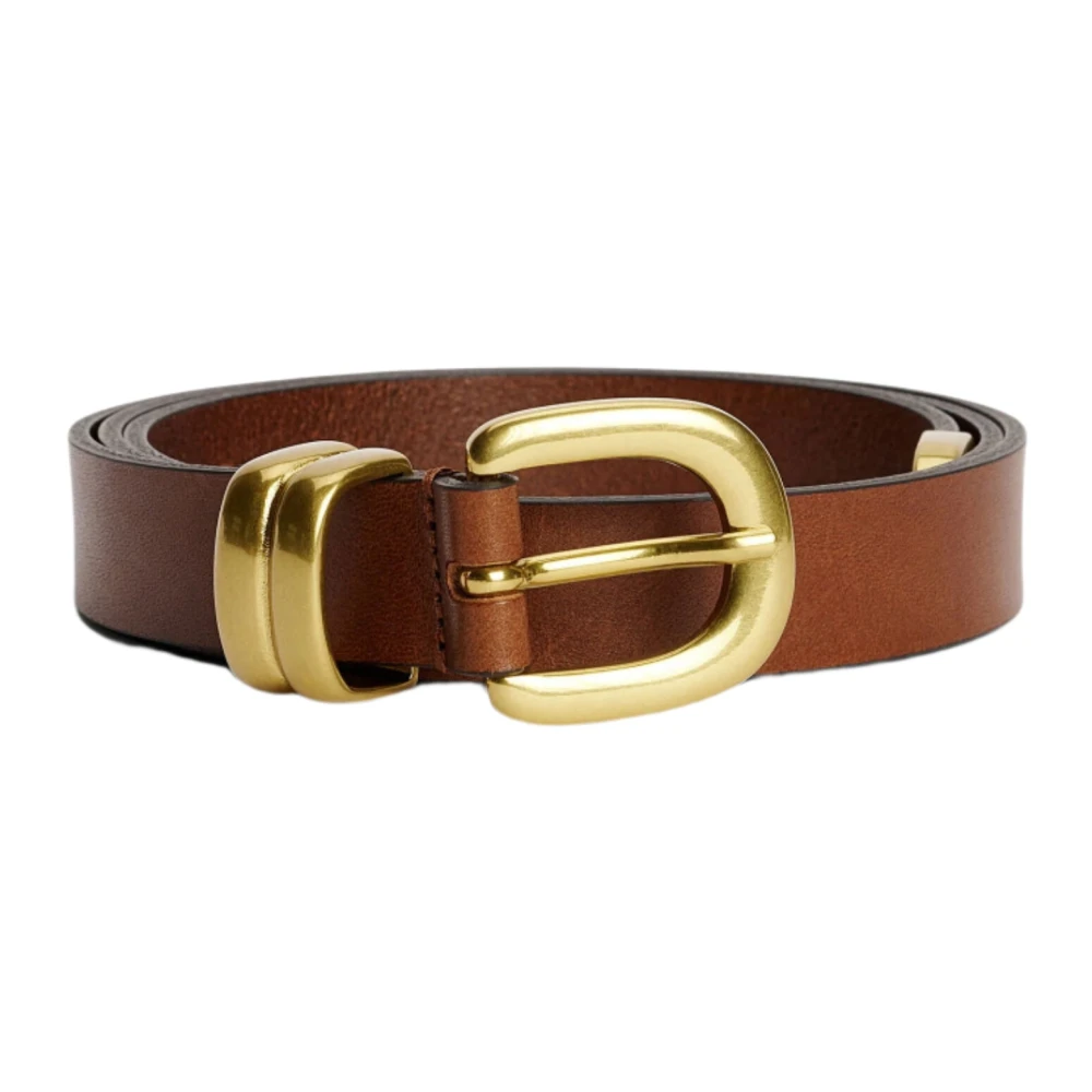 By Malene Birger Women's Brown Belts, One Size, Zoilo Dark Belt