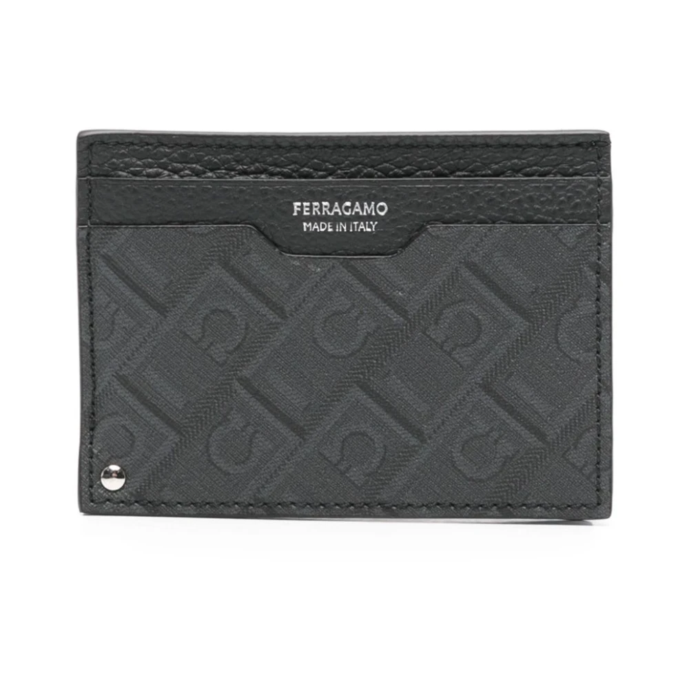 Salvatore Ferragamo Grijze Portemonnees Collectie Gray Heren