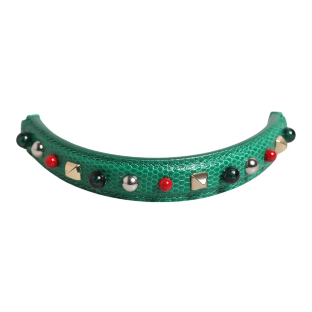 Dolce & Gabbana Vrouw Groente Tassen Dames, Groen, One Size, Leer, Schouderriem