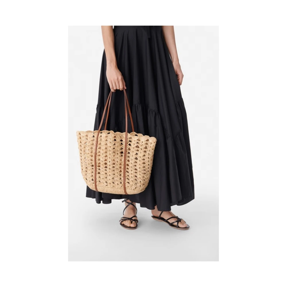 Vanessa Bruno Provence Capsule Mand Natuurlijk Raffia Beige Dames