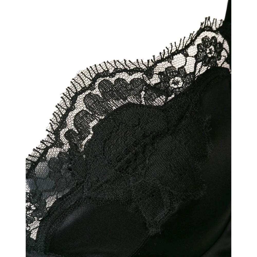 Dolce & Gabbana Satijnen Beha Black Dames