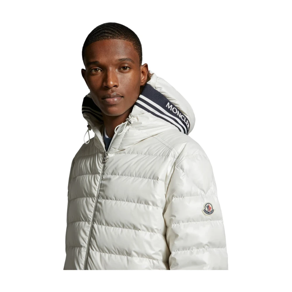 Moncler Korte Donsjas White Heren