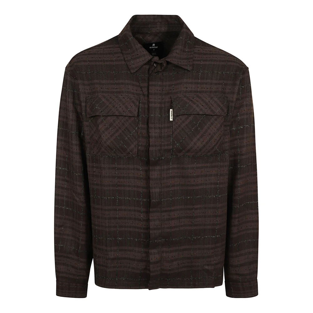 Represent Koffie Flanellen Overhemd Brown Heren