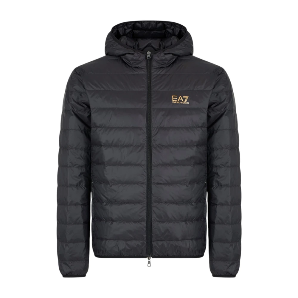 Emporio Armani Ea7 Homme Noir Vestes, Taille: L Doudoune Légère