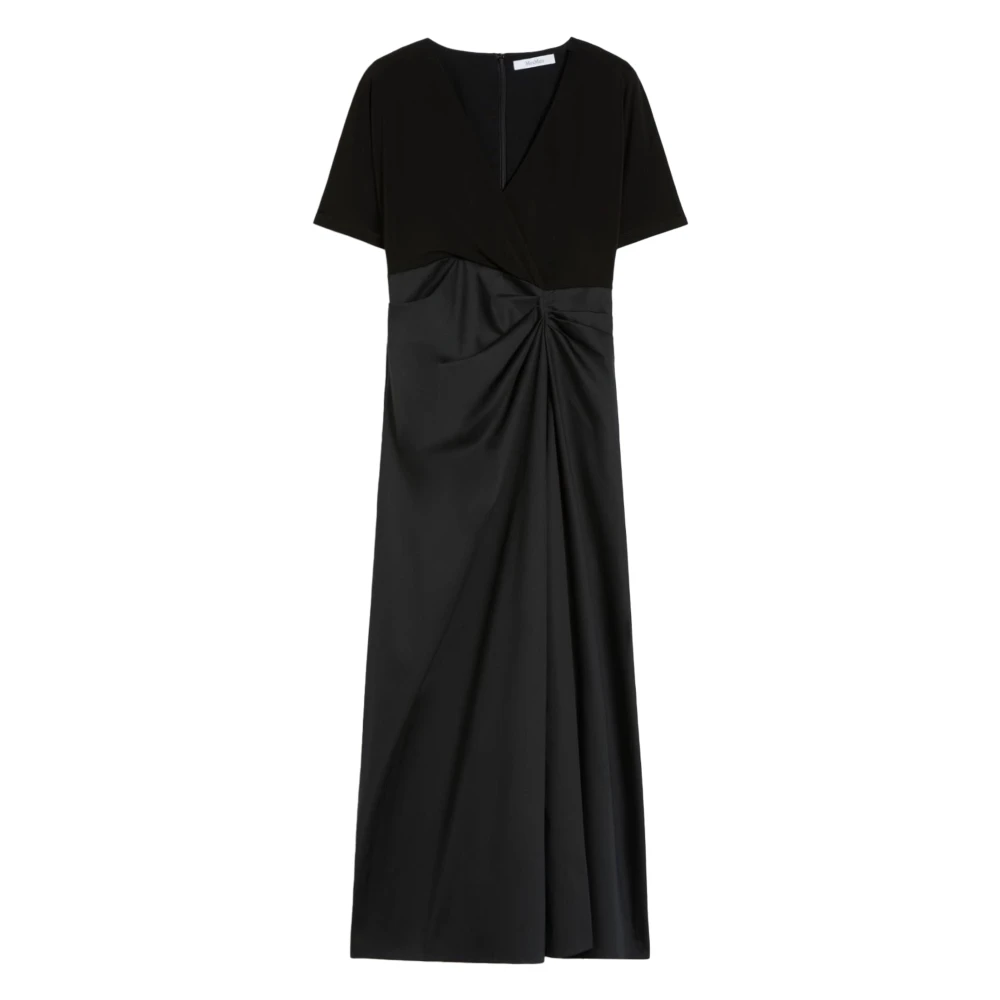 Max Mara Women's Black Abito In Jersey - Midi Dresses - Xs - Dresses