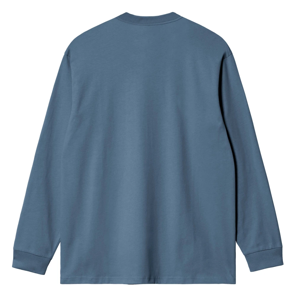 Carhartt WIP L S Chase Longsleeve T-shirt Blue Heren