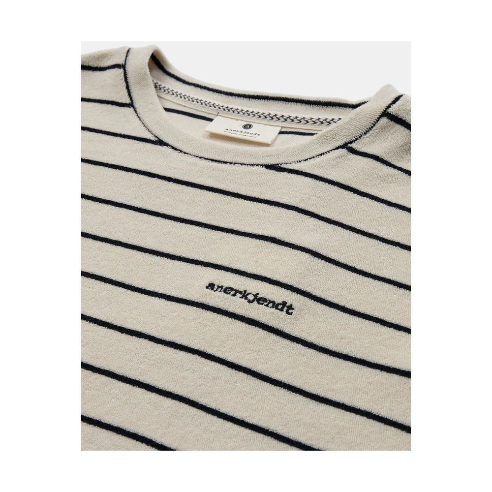 Anerkjendt Frotte Stripe Tee Sky Captain Multicolor Heren