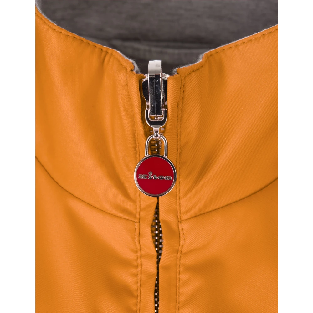 Kiton Oranje Polyester Viscose Elastaan Mode Orange Heren