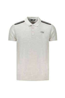 polo-en-coton-gris-avec-broderie