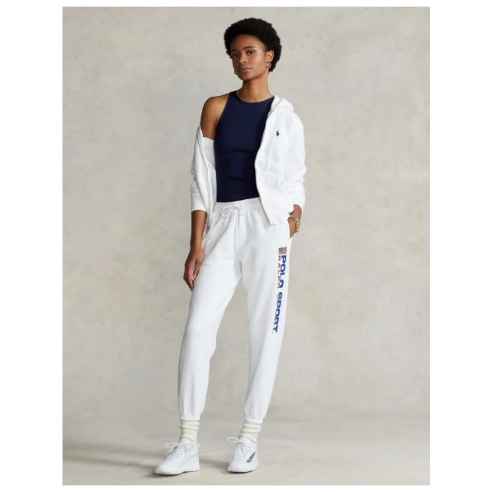 Polo Ralph Lauren Capuchontrui met rits White Dames