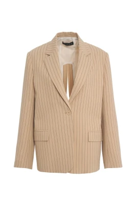 Tie-Back Slit Blazer