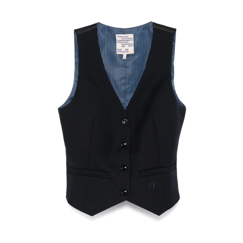 BAUM UND PFERDGARTEN Donkerblauw Maatwerk Gilet Blue Dames