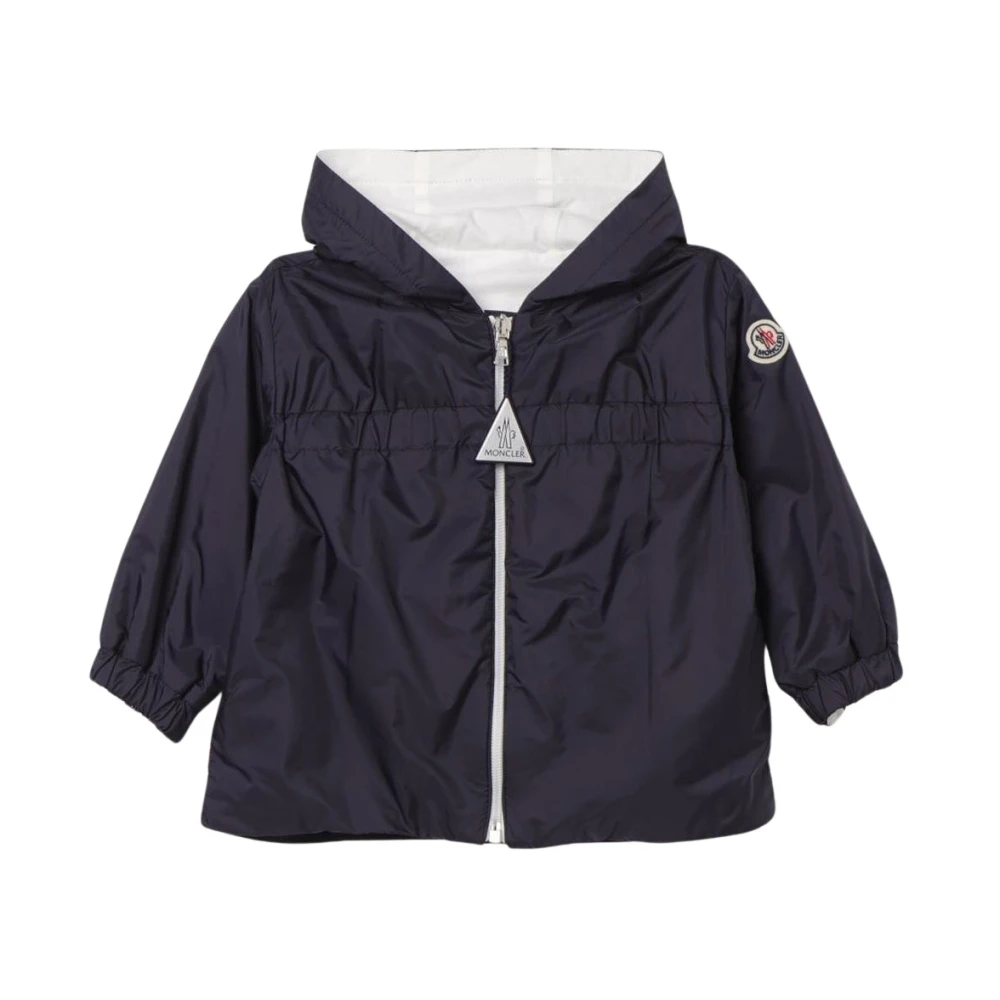 Moncler Unisex Blue Hooded Zip-Up Jacket