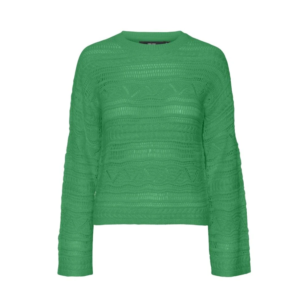 Vero Moda Bright Green O-Neck Pullover | Freewear Groen Green Dames