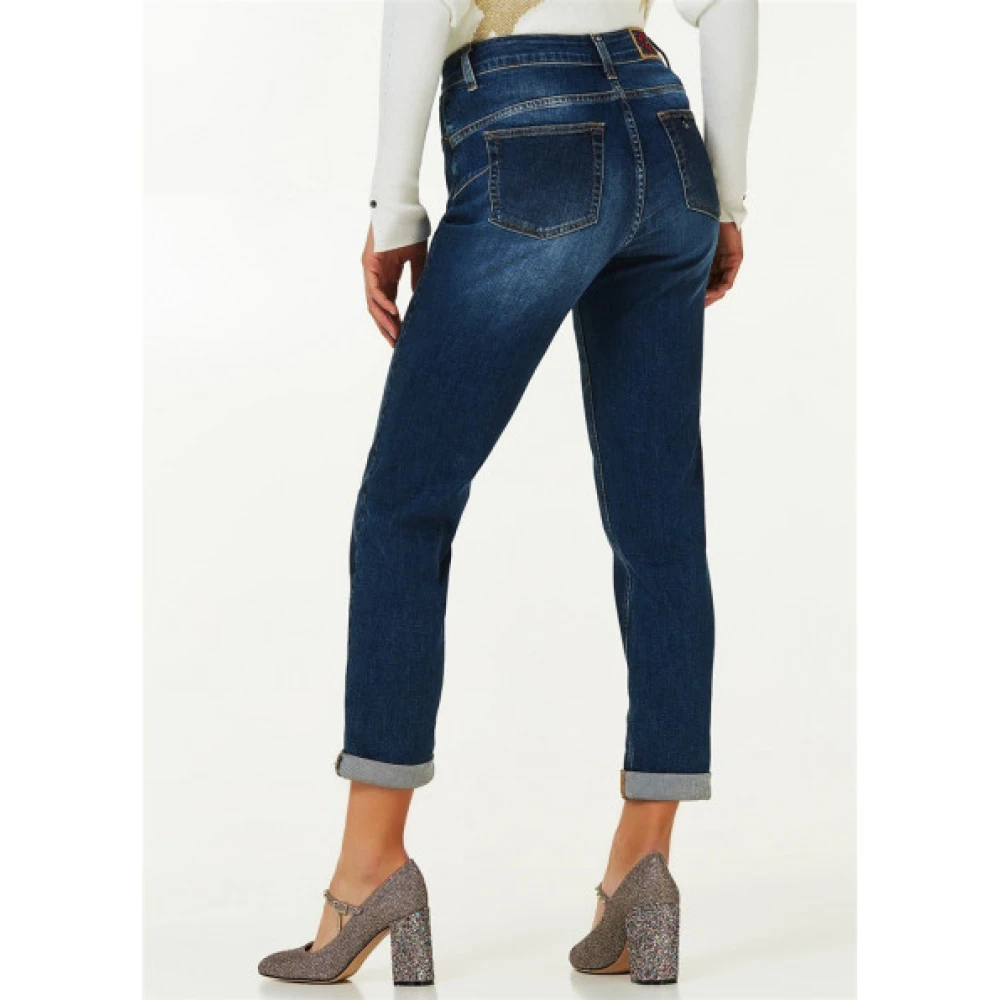 Liu Jo Hoge taille Mom Jeans Blue Dames