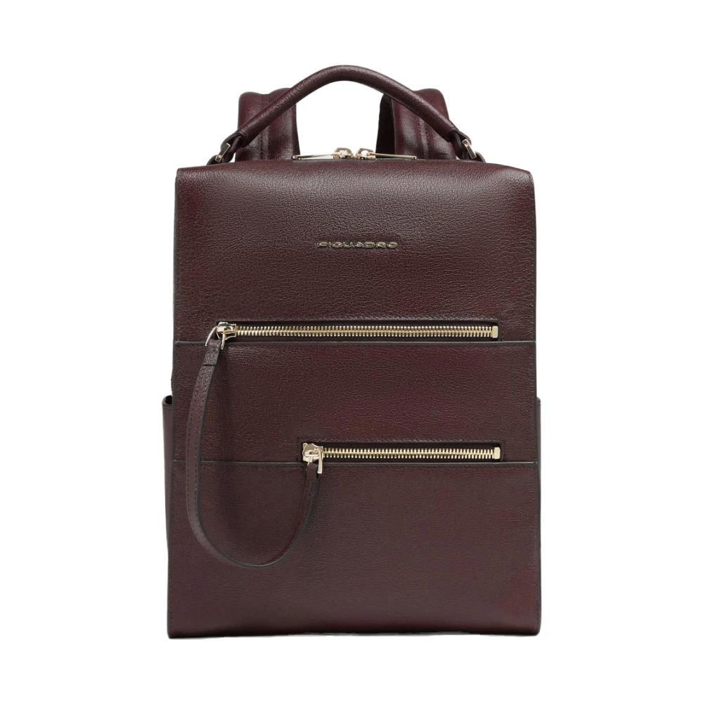 Piquadro Femme Rouge Sacs, Taille: One Size Sac À Dos Pour Ordinateur Et Ipad® Avec Protections Antichoc Et Rfid