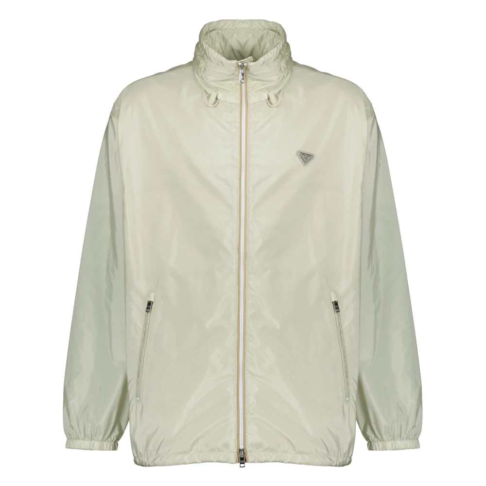 Prada , Light Jackets, Male, Beige, S, Re-Nylon Jacket
