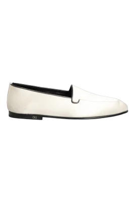 Satin Logo Slip-On Flats
