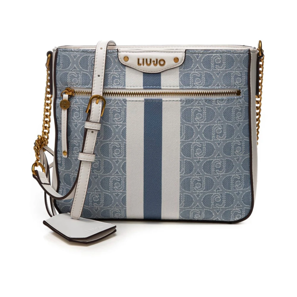Liu Jo Blauwe Denim Crossbody Tas Multicolor Dames