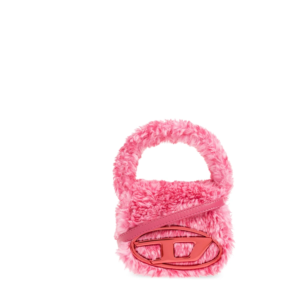 Diesel 1DR Xs Fluffy iconic mini bag Pink Dames