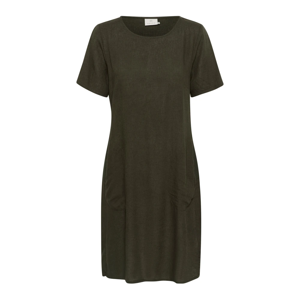 Kaffe Bos Nacht Kamilia Jurk Green Dames