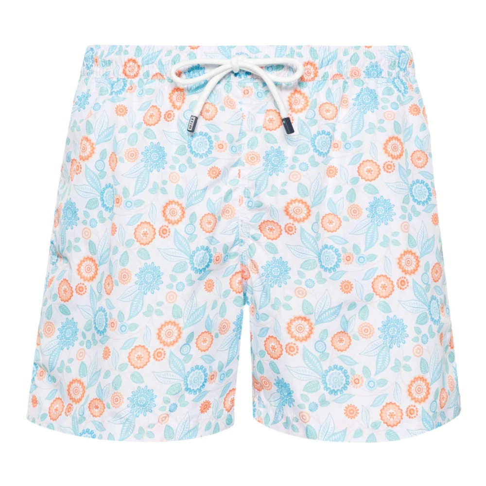 Fedeli Polyester Badshorts med Elastiskt Bälte Multicolor, Herr