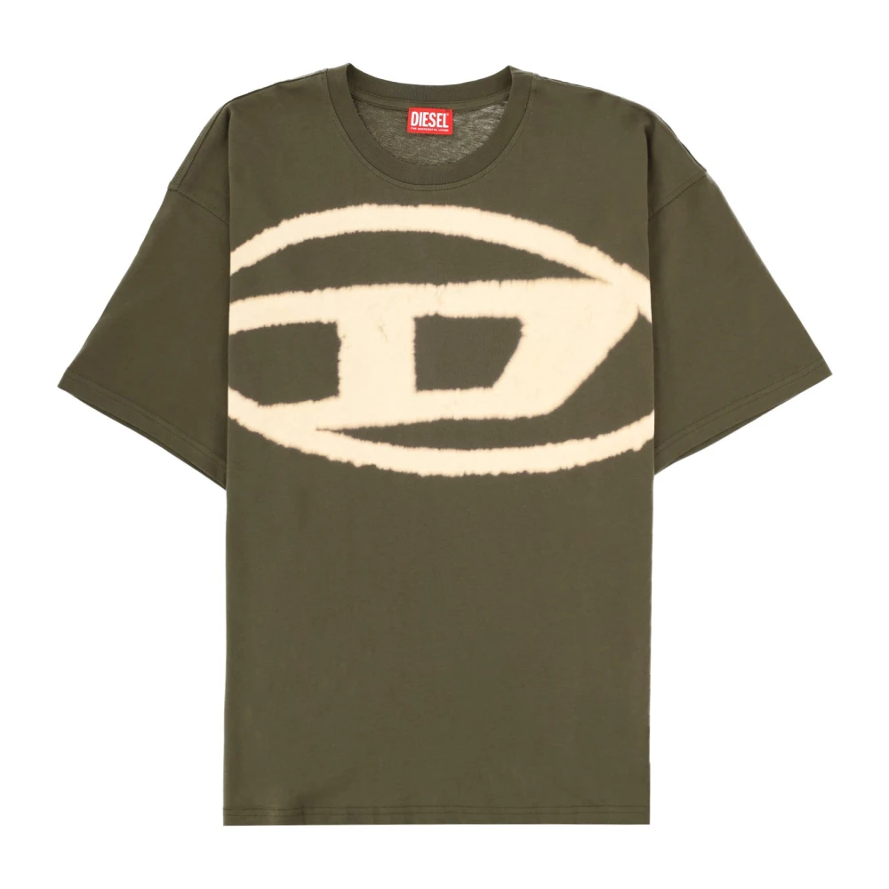 Diesel Men's Green T-Boxt-Bleach - T-Shirts - L - Tops