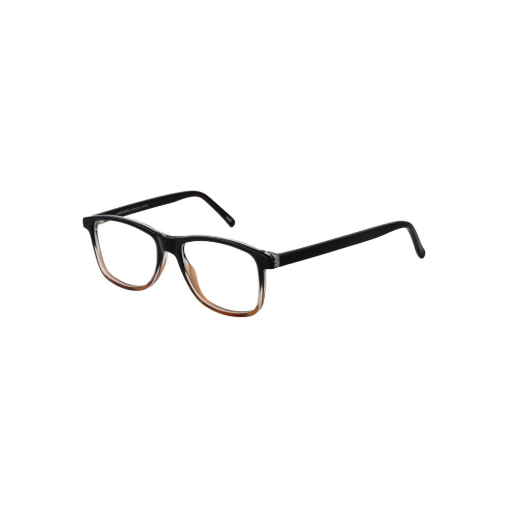 Andy Wolf Unisex Brown Rectangle Optical Frames With Branded Case