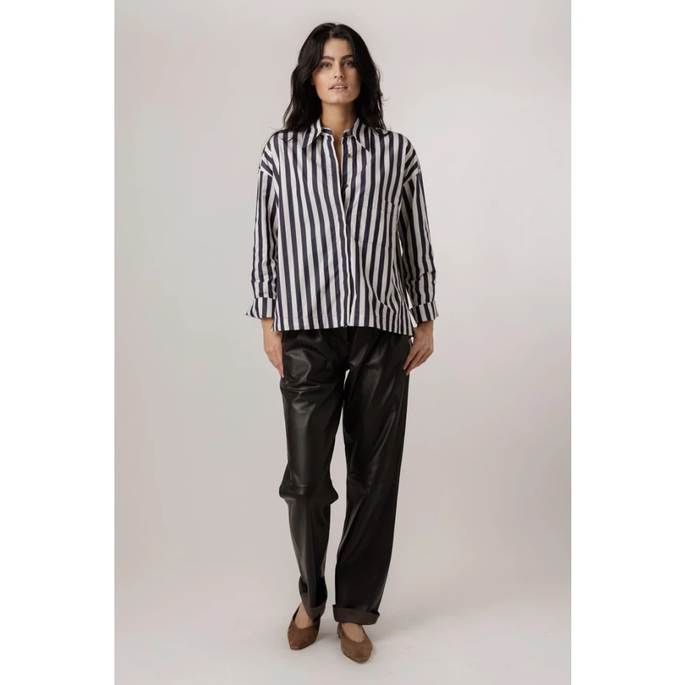 Alter Ego Ripley Dark Brown Leren Broek Brown Dames