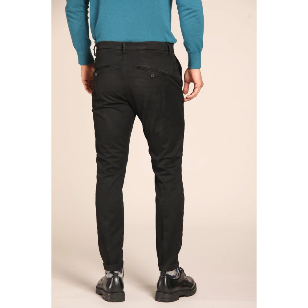 Mason's Osaka Style Chino Broek Zwart Black Heren