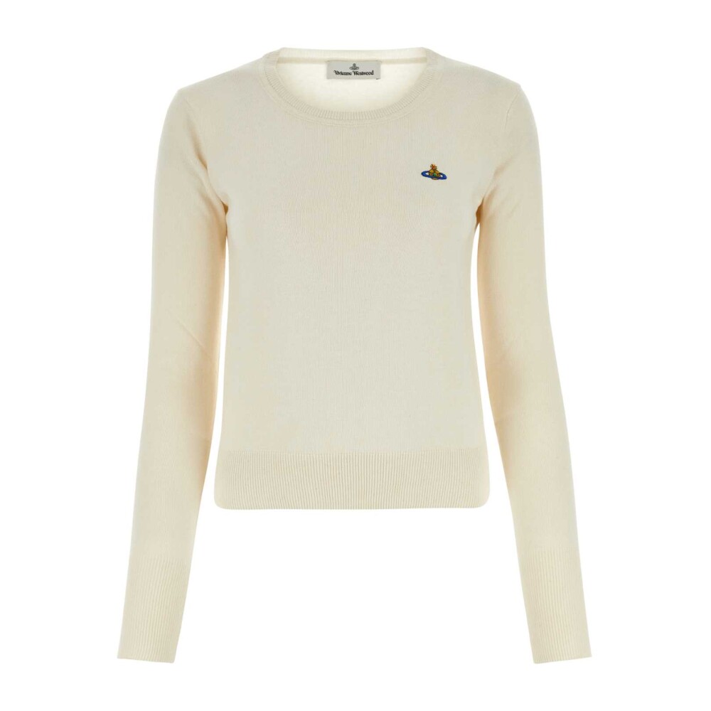 【Vivienne Westwood】ROUNDNECK KNITS Alex Round Neck Sweater in BLACK | Vivienne Westwood®