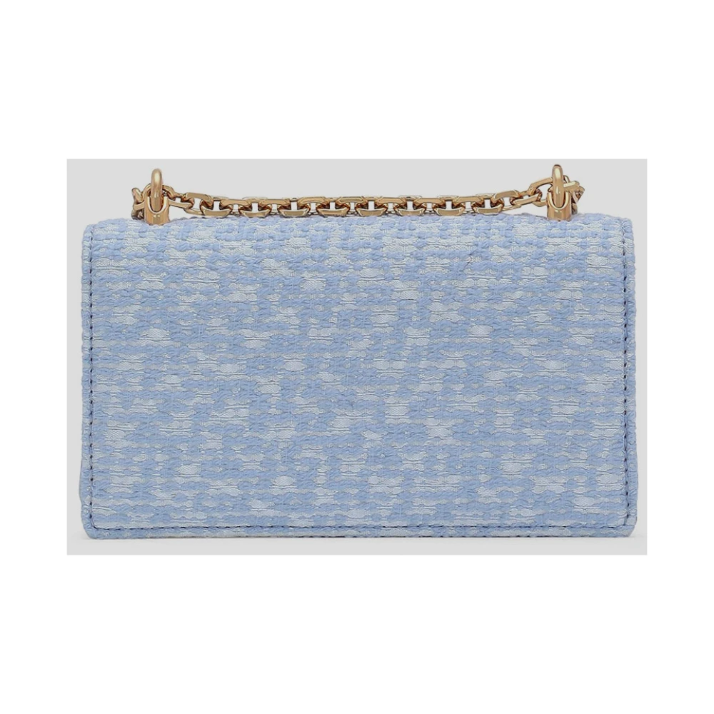 Dolce & Gabbana Leren Telefoon Tas Bouclè Blue Dames
