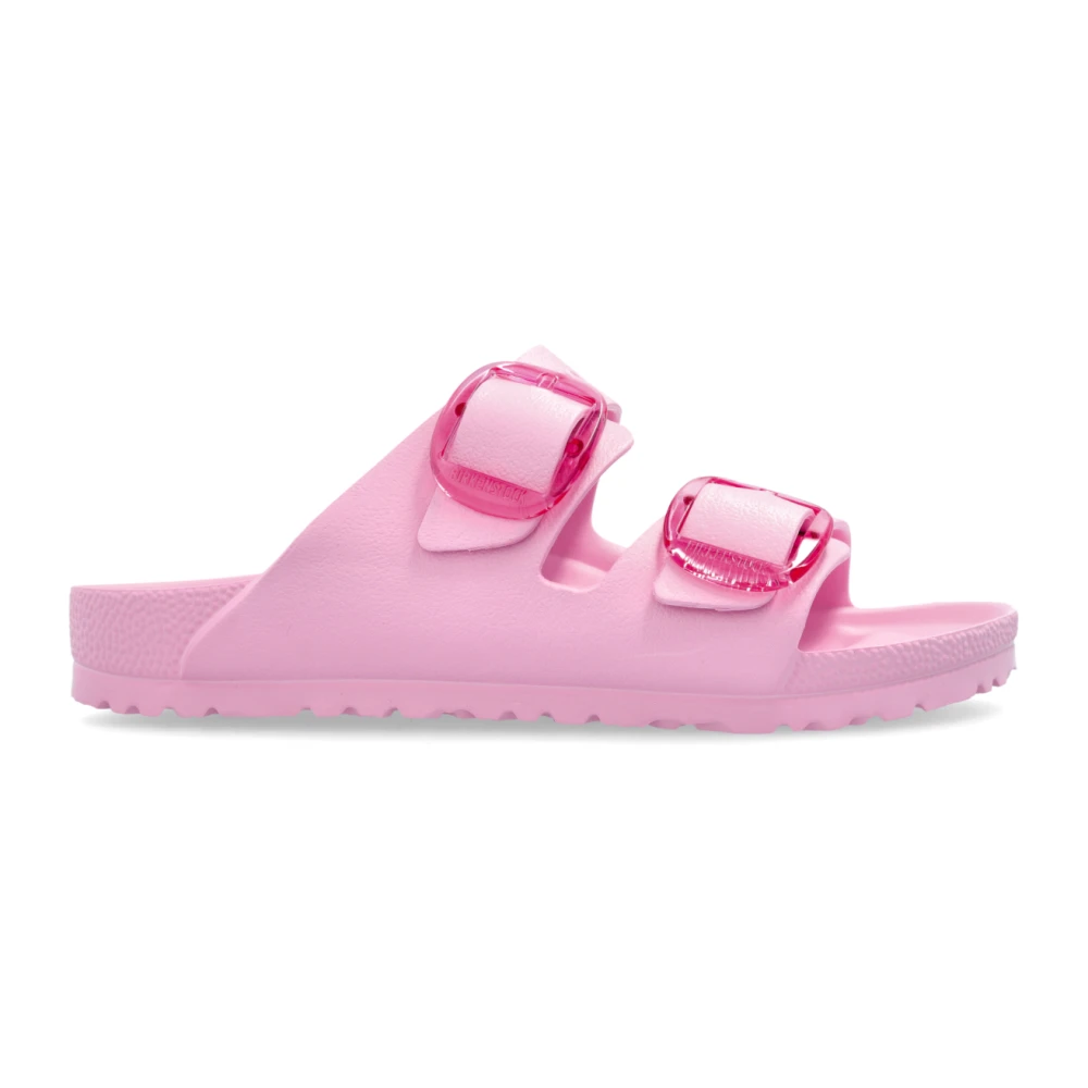 Birkenstock Women's Pink Slides Arizona Big Buckle Eva