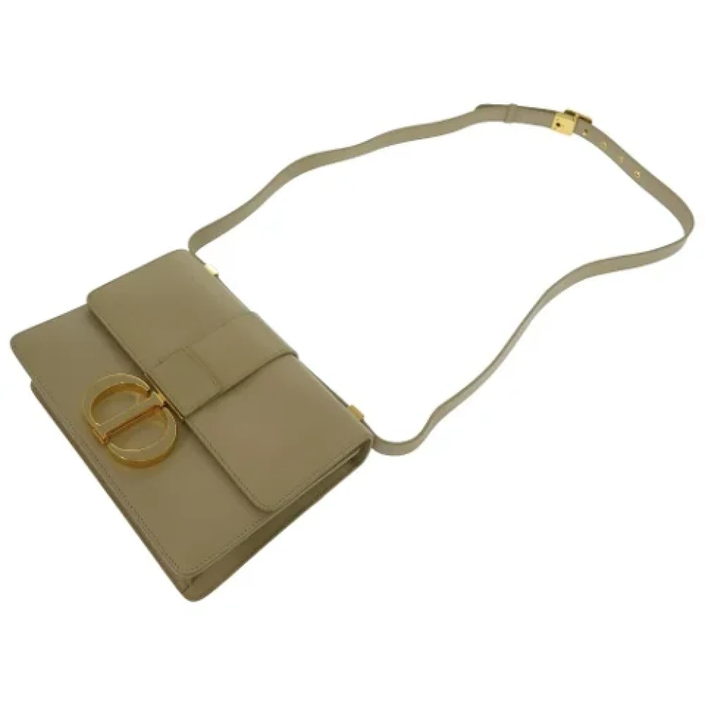 Dior Vintage Pre-owned Leather dior-bags Beige Dames