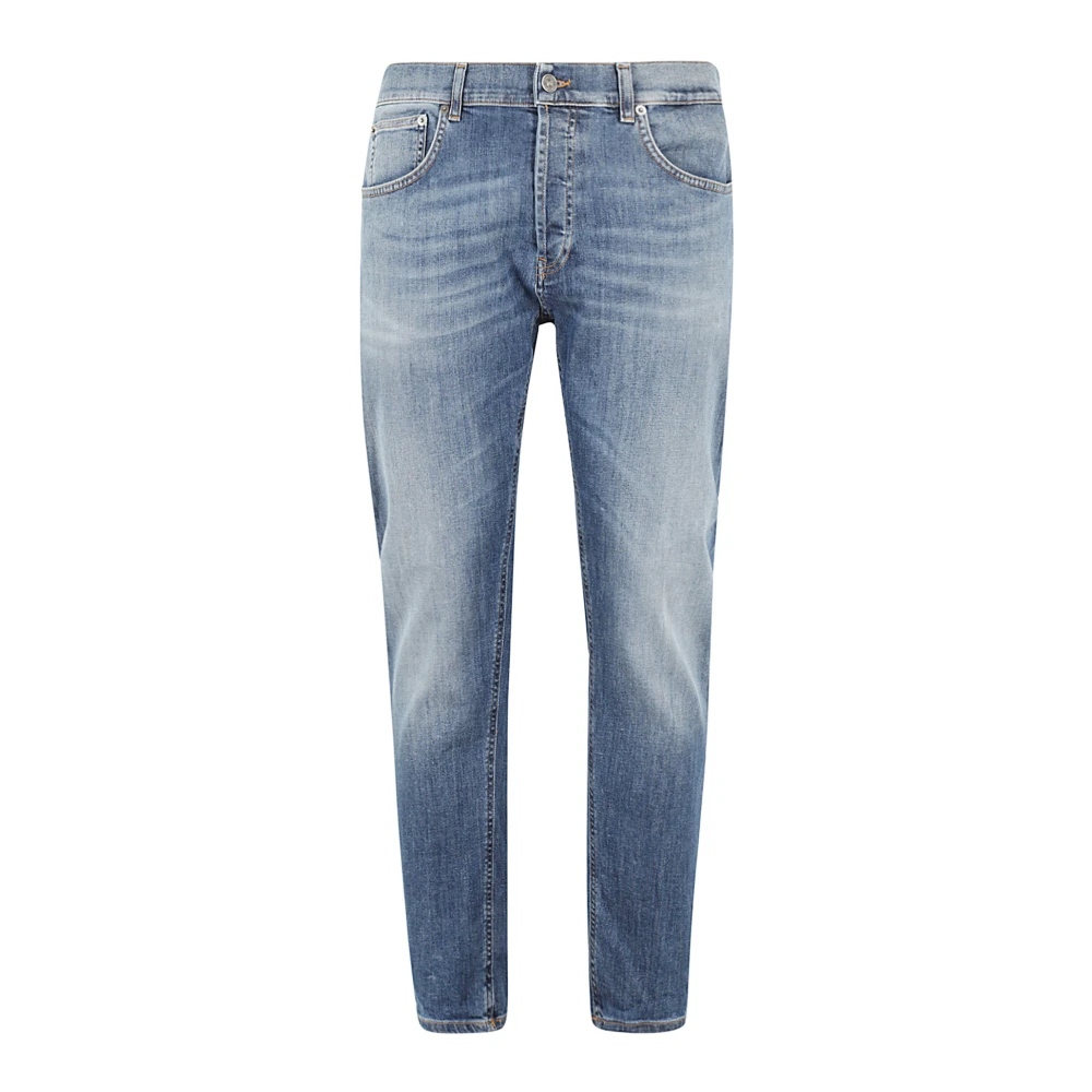 Dondup Uomo Blu Jeans Denim Alla Moda
