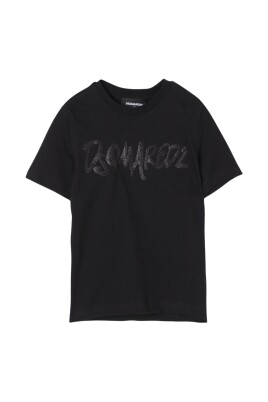 enfants-t-shirt-noir-logo-elegant-moderne