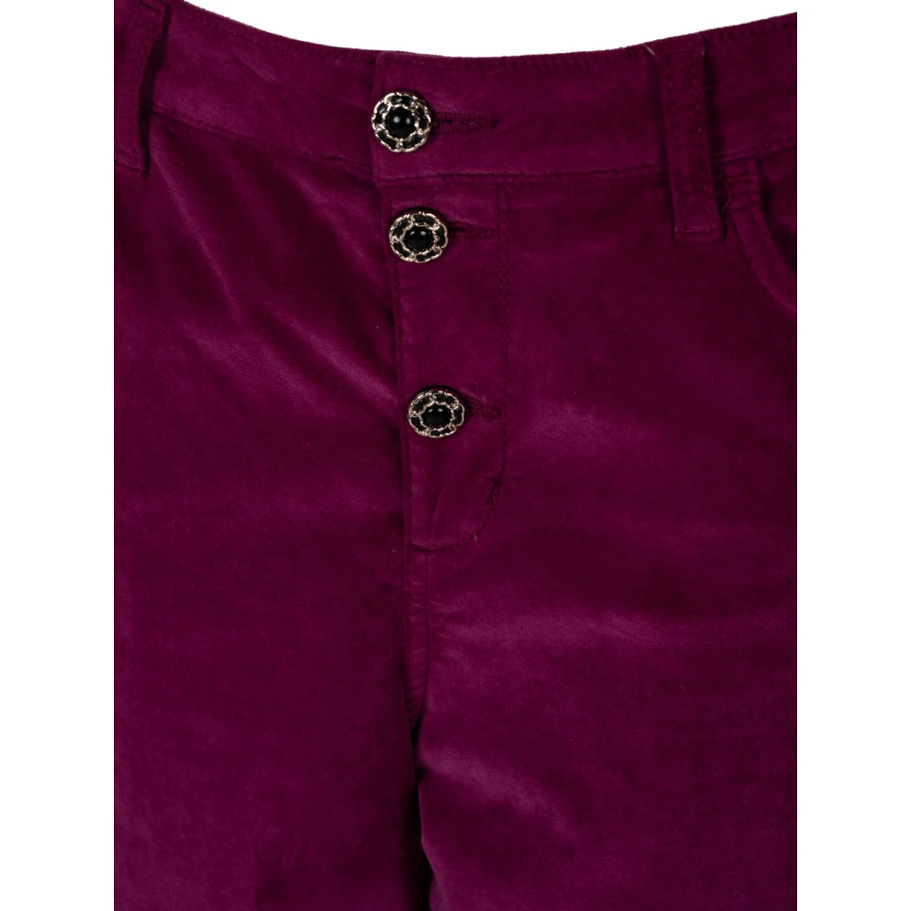 Liu Jo Elegante Geknoopte Broek Purple Dames