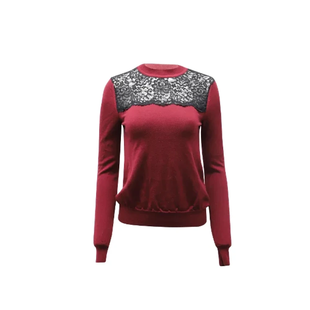 Mulberry Pre-owned Wool tops Red Dames