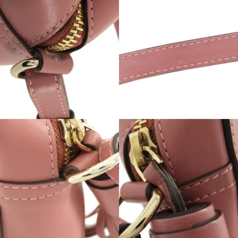 Anya Hindmarch Pre-owned Leather shoulder-bags Pink Dames