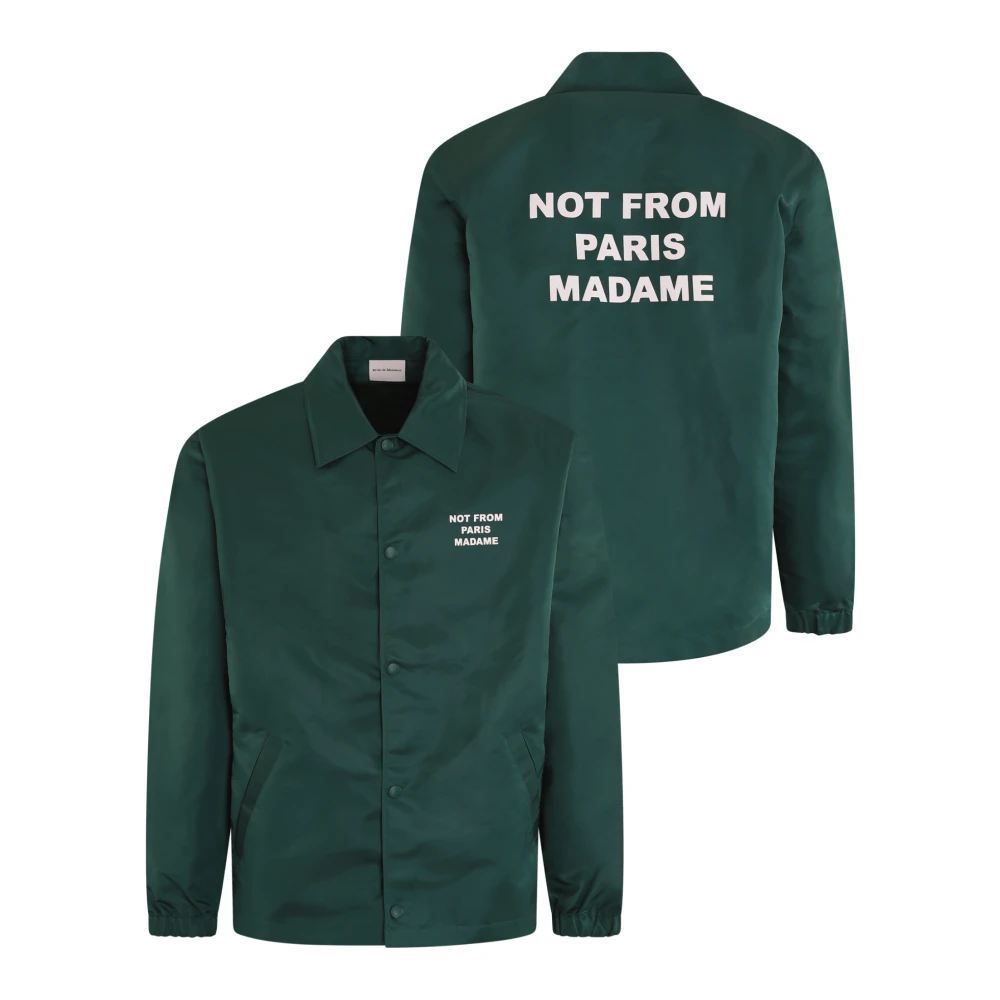 Drole de Monsieur Heren Slogan Jas Green Heren