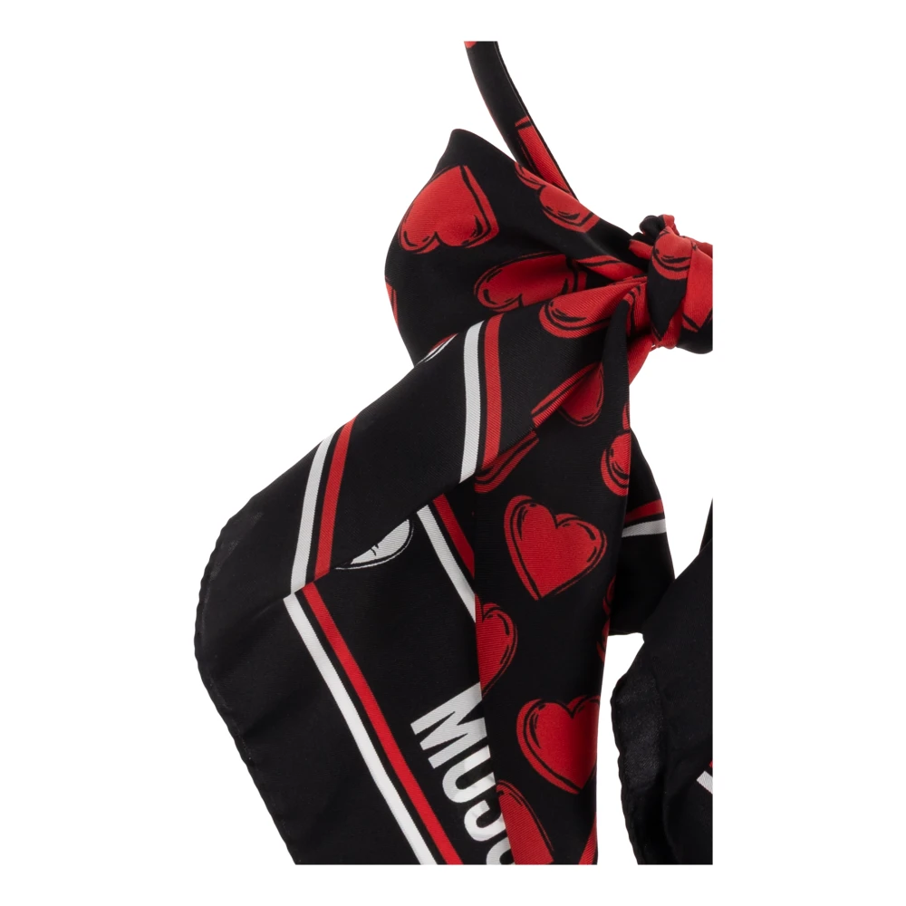 Moschino Zijden hoofdband Black Dames