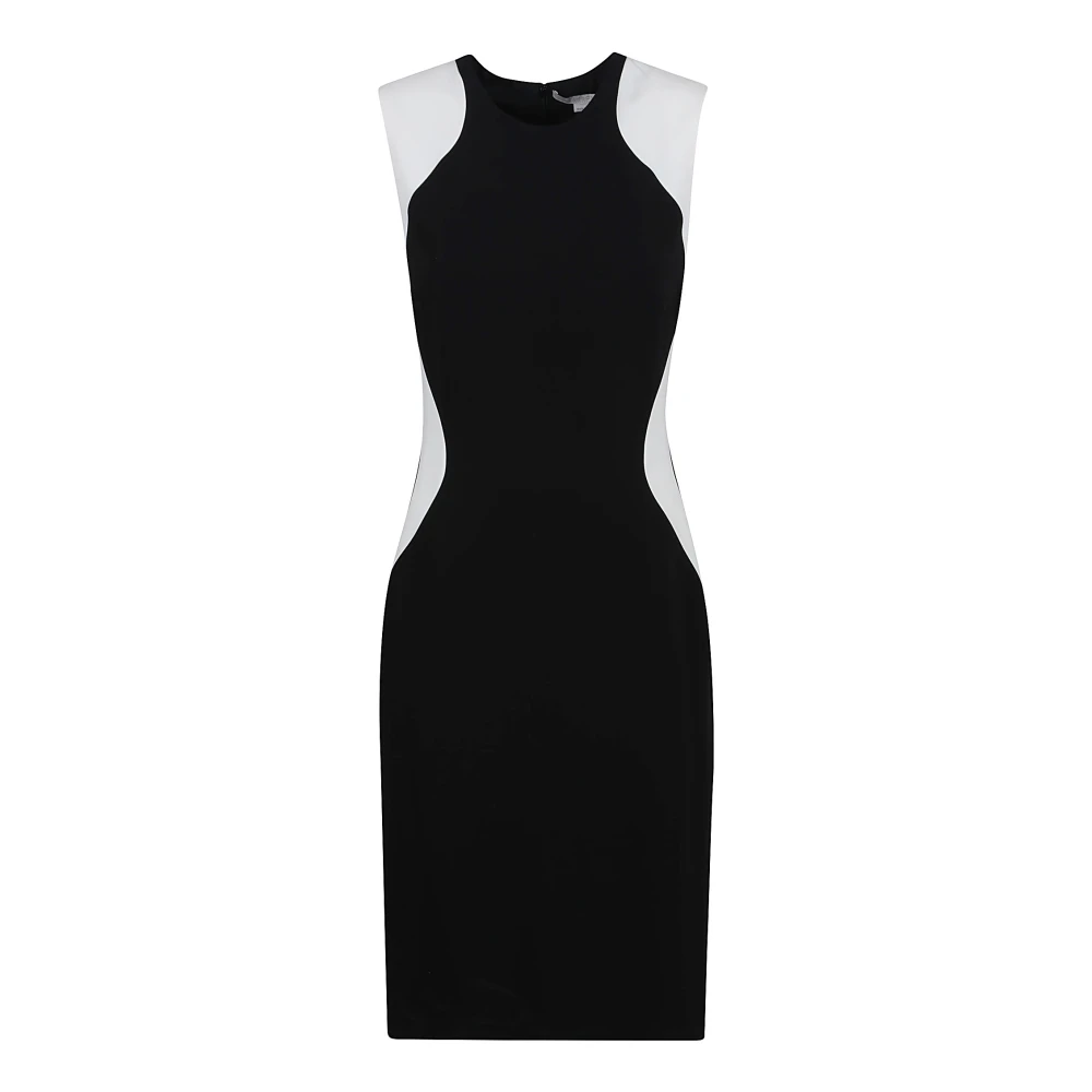 Stella Mccartney Zwarte Sheath Jurk Elegante Ronde Halslijn Black Dames