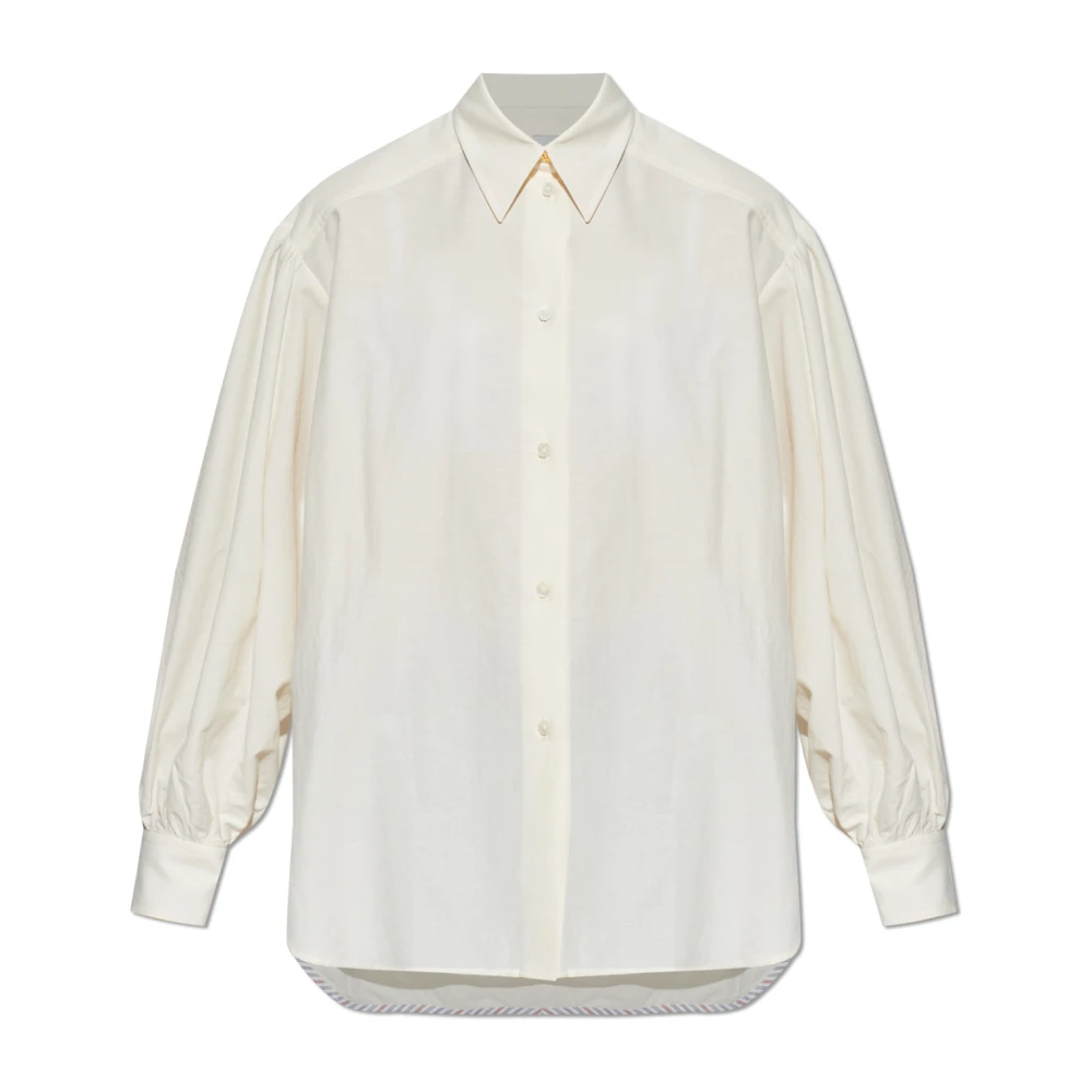 Paul Smith Vrouw Beige Oversized Katoenen Overhemd